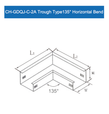 Trough Type135° Horizontal Bend