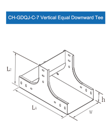 Vertical Equal Downward Tee