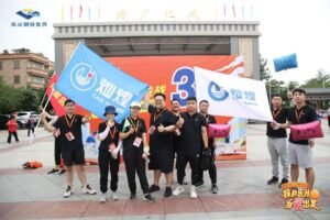 Employees of Canhope Steel Group — galvanized pipe and steel wholesale factory in Foshan