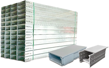 Galvanized cable tray and cable trunking system for electrical installation and photovoltaic support projects