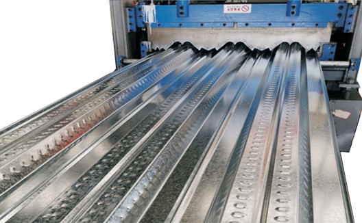 Steel decking sheet production line using galvanized steel coils for construction floor decking systems