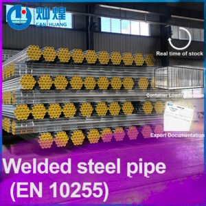 BS 1387 galvanized pipe in medium and heavy series