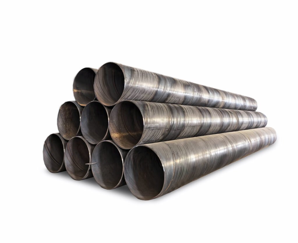 Large diameter spiral welded steel pipes for water transmission, piling, construction and industrial pipeline projects